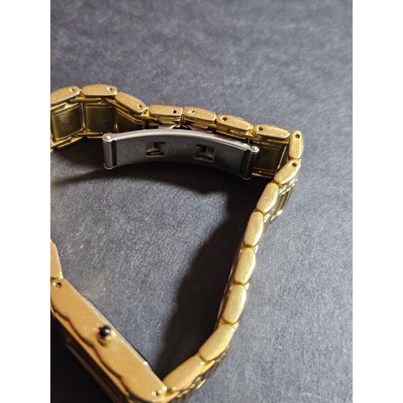 *Sale* Waltham gold tone watch with diamond accent
